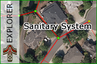 Sanitary System Map Logo