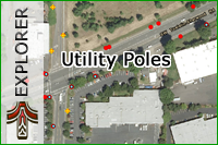 Utility Pole Map Logo